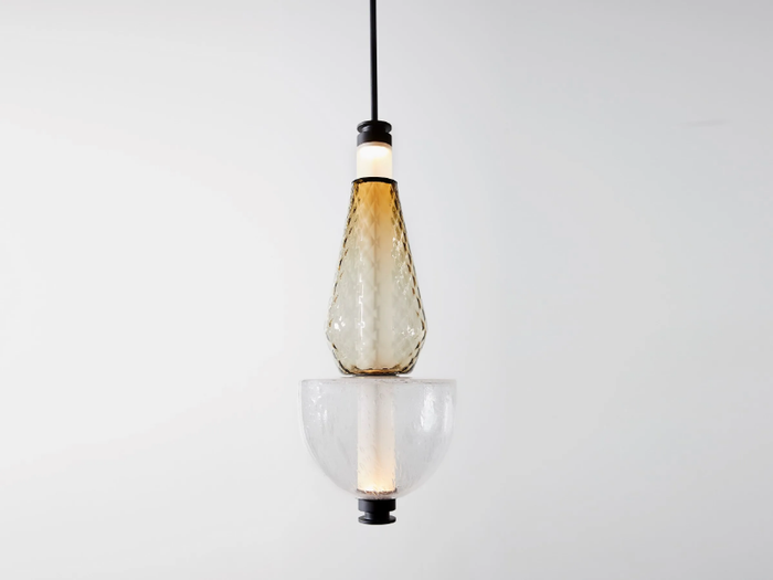 LUNA KALEIDO - LED blown glass pendant lamp _ GABRIEL SCOTT